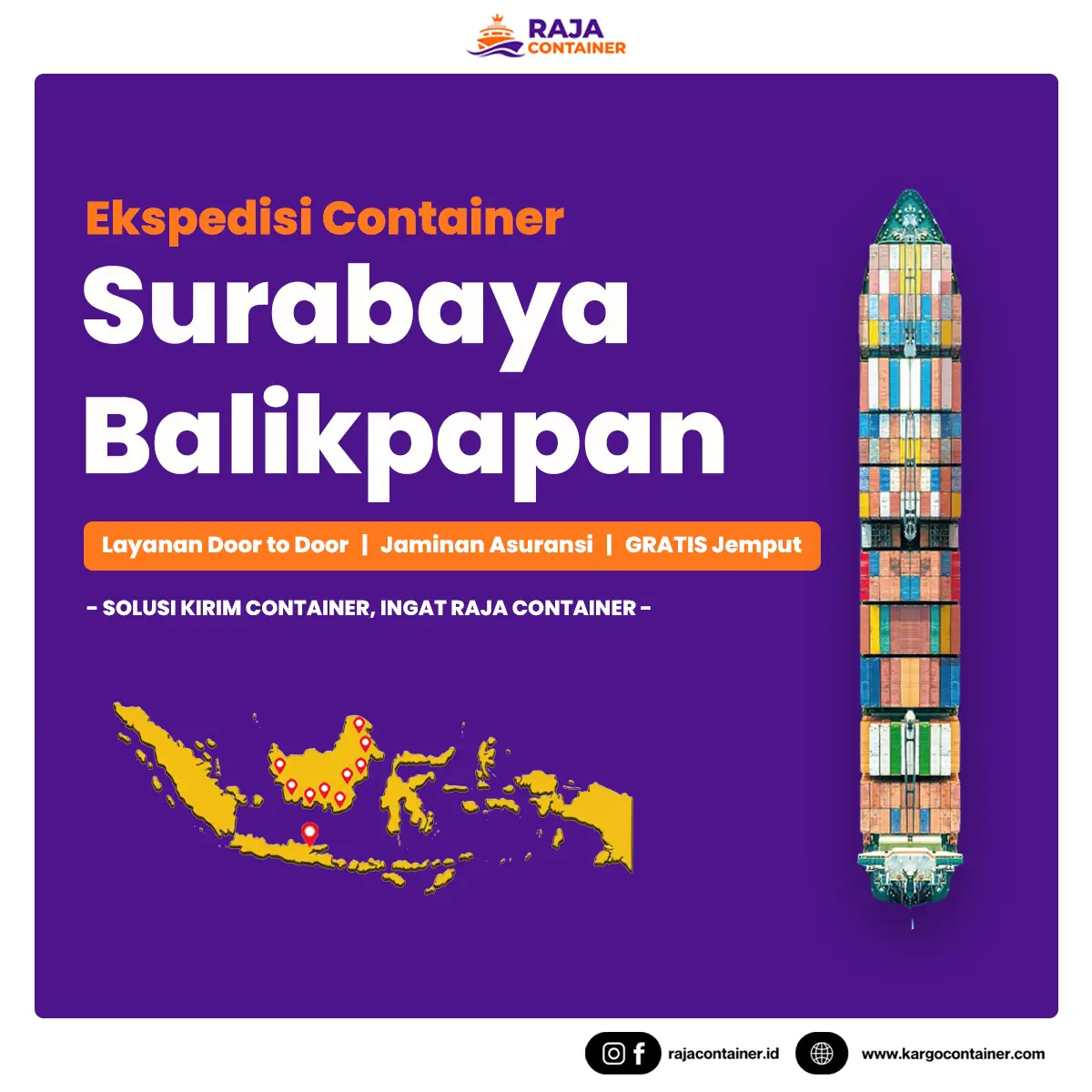 Ekspedisi Container Surabaya Balikpapan