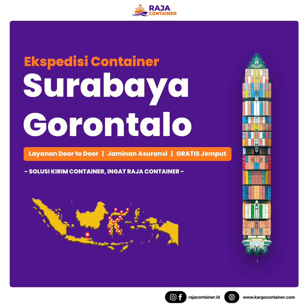 Ekspedisi Container Surabaya Gorontalo