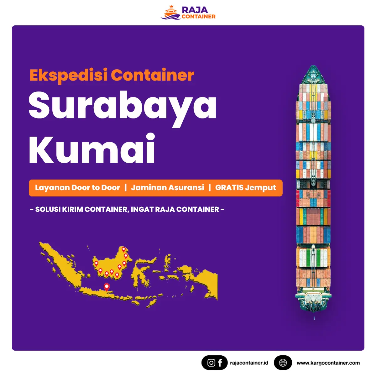 Ekspedisi Container Surabaya Kumai