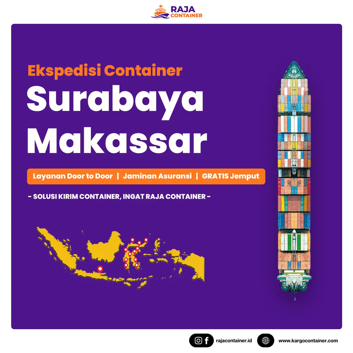 Ekspedisi Container Surabaya Makassar