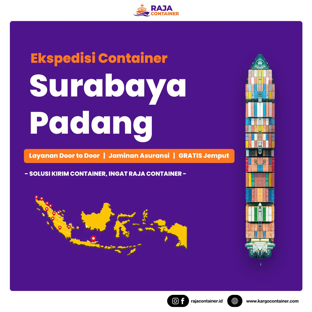 Ekspedisi Container Surabaya Padang
