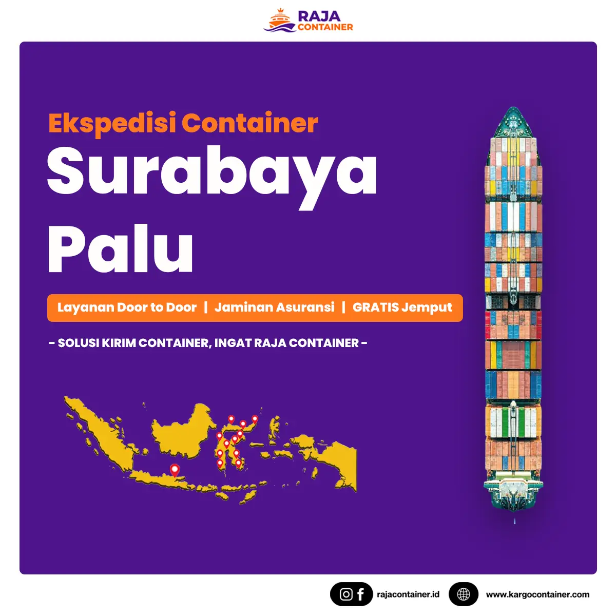 Ekspedisi Container Surabaya Palu