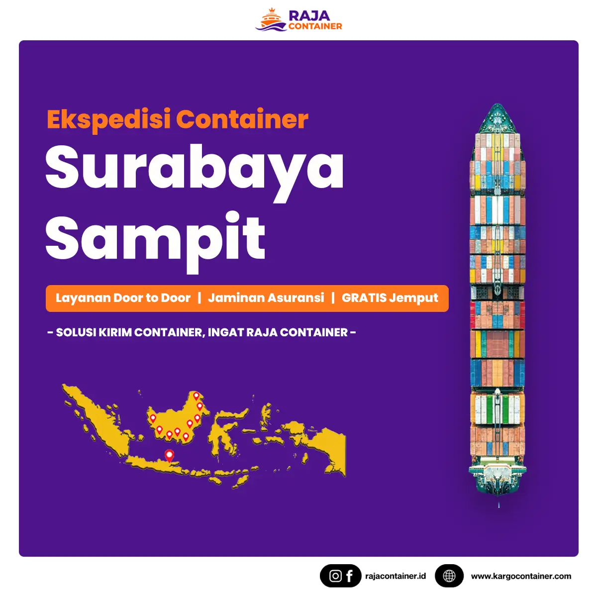 Ekspedisi Container Surabaya Sampit