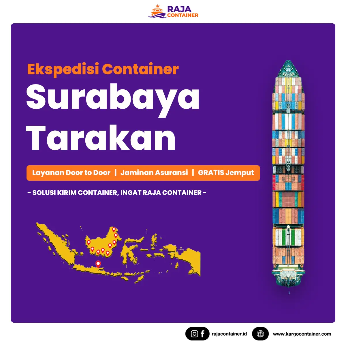 Ekspedisi Container Surabaya Tarakan