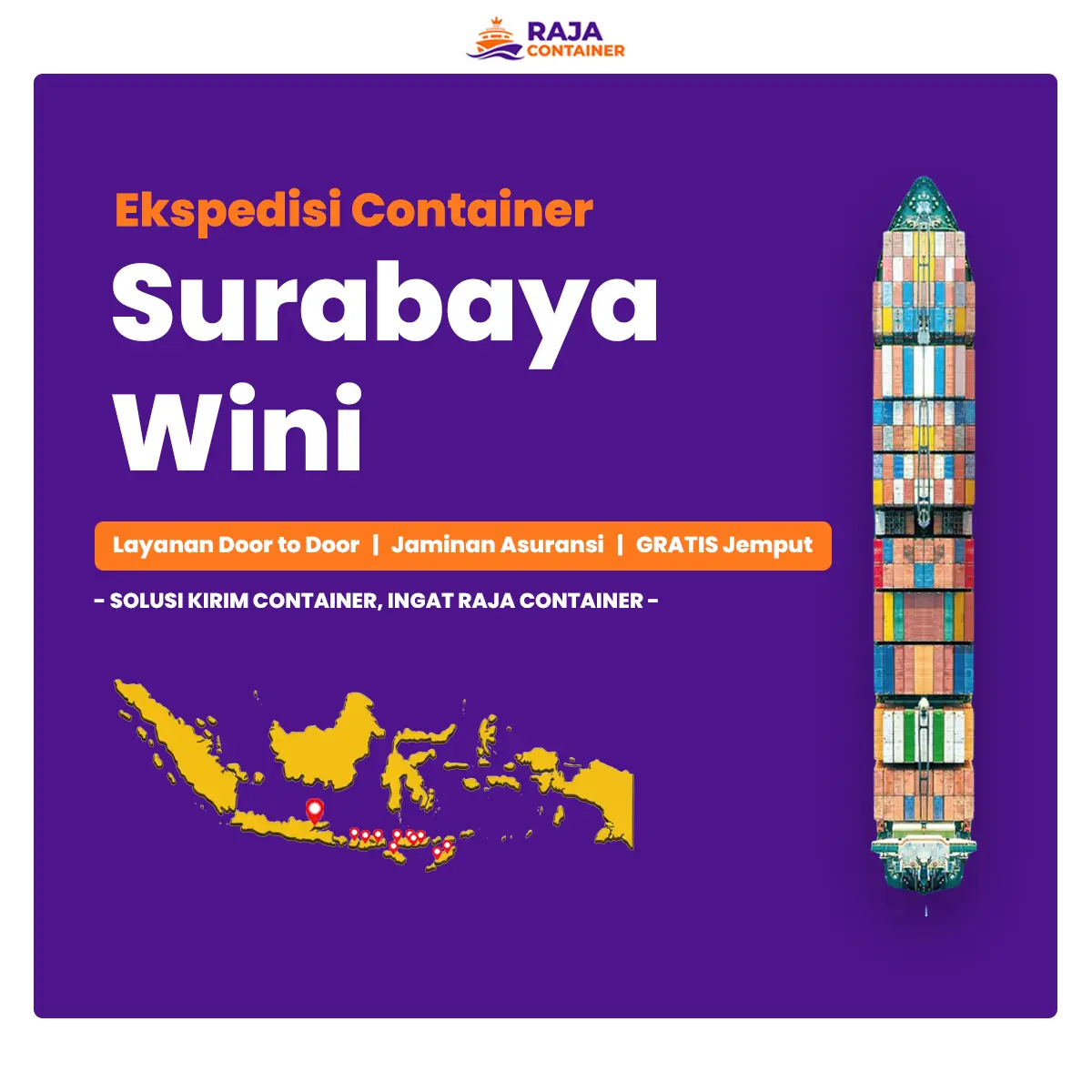 Ekspedisi Container Surabaya Wini