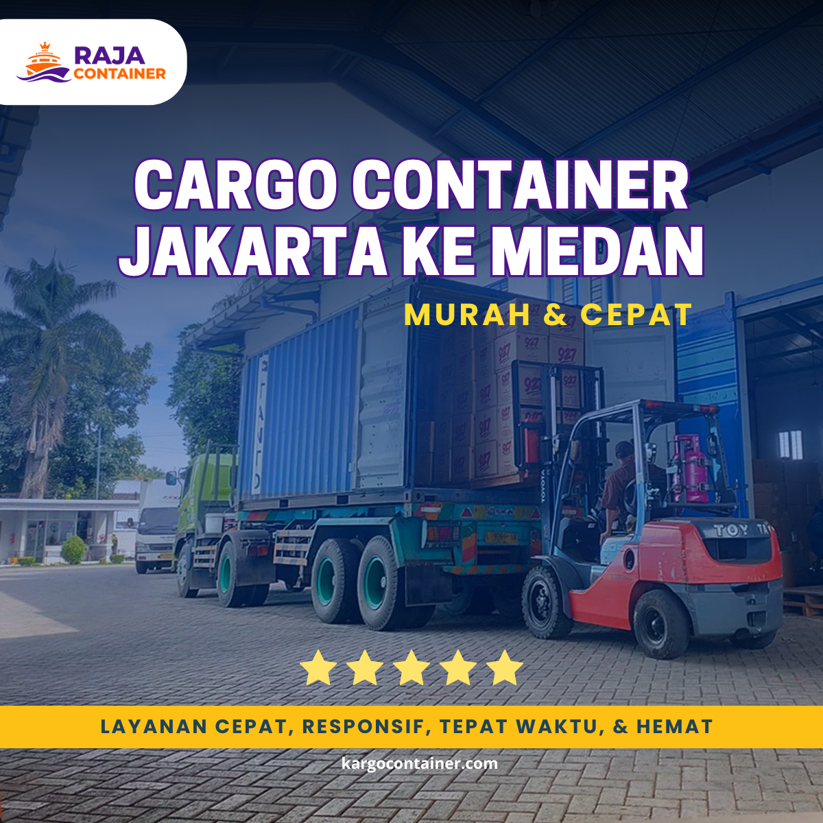 Cargo Container Jakarta ke Medan