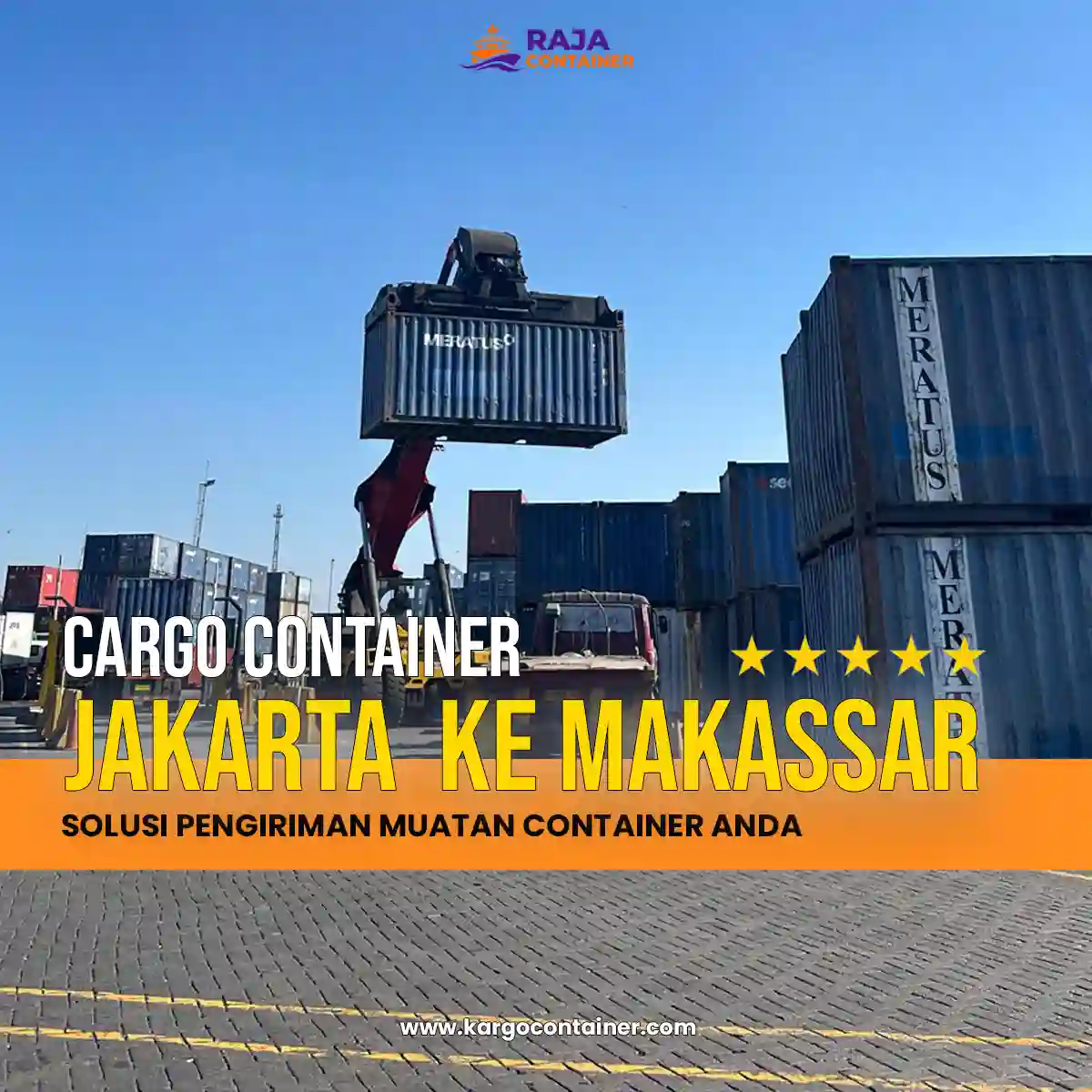 Cargo Container Jakarta ke Makassar