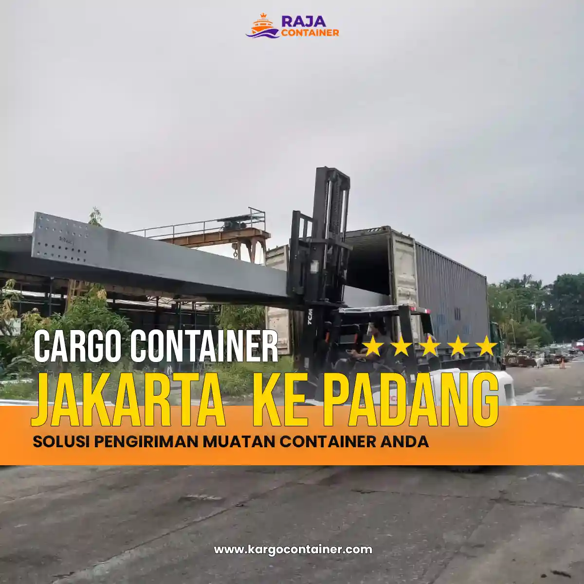 Cargo Container Jakarta ke Padang