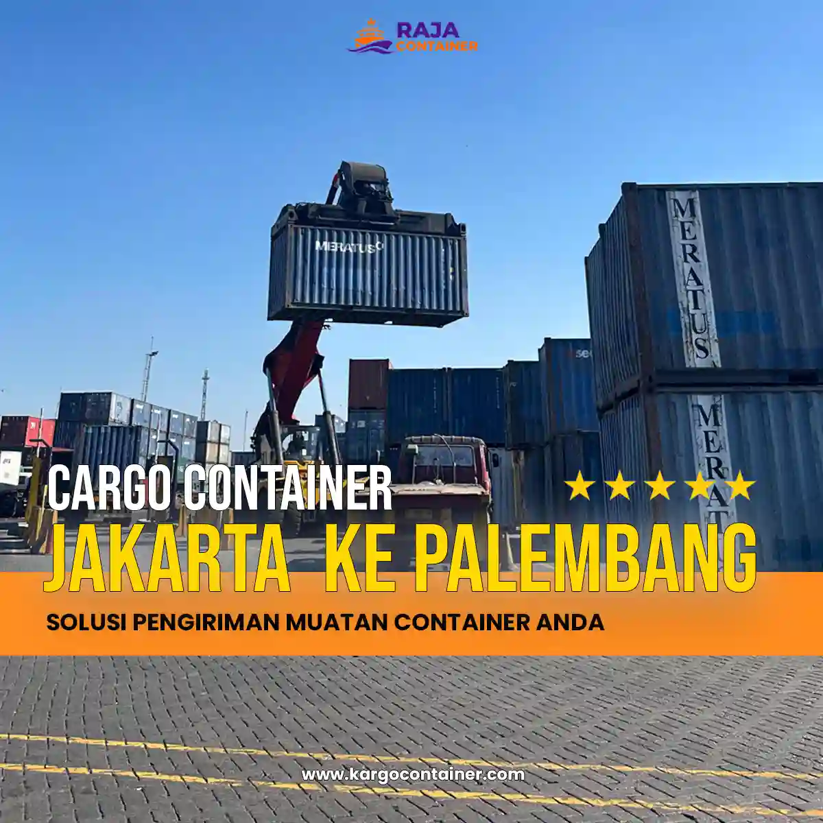 Cargo Container Jakarta ke Palembang
