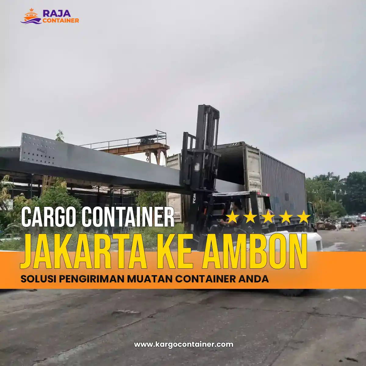 Cargo Container Jakarta ke Ambon