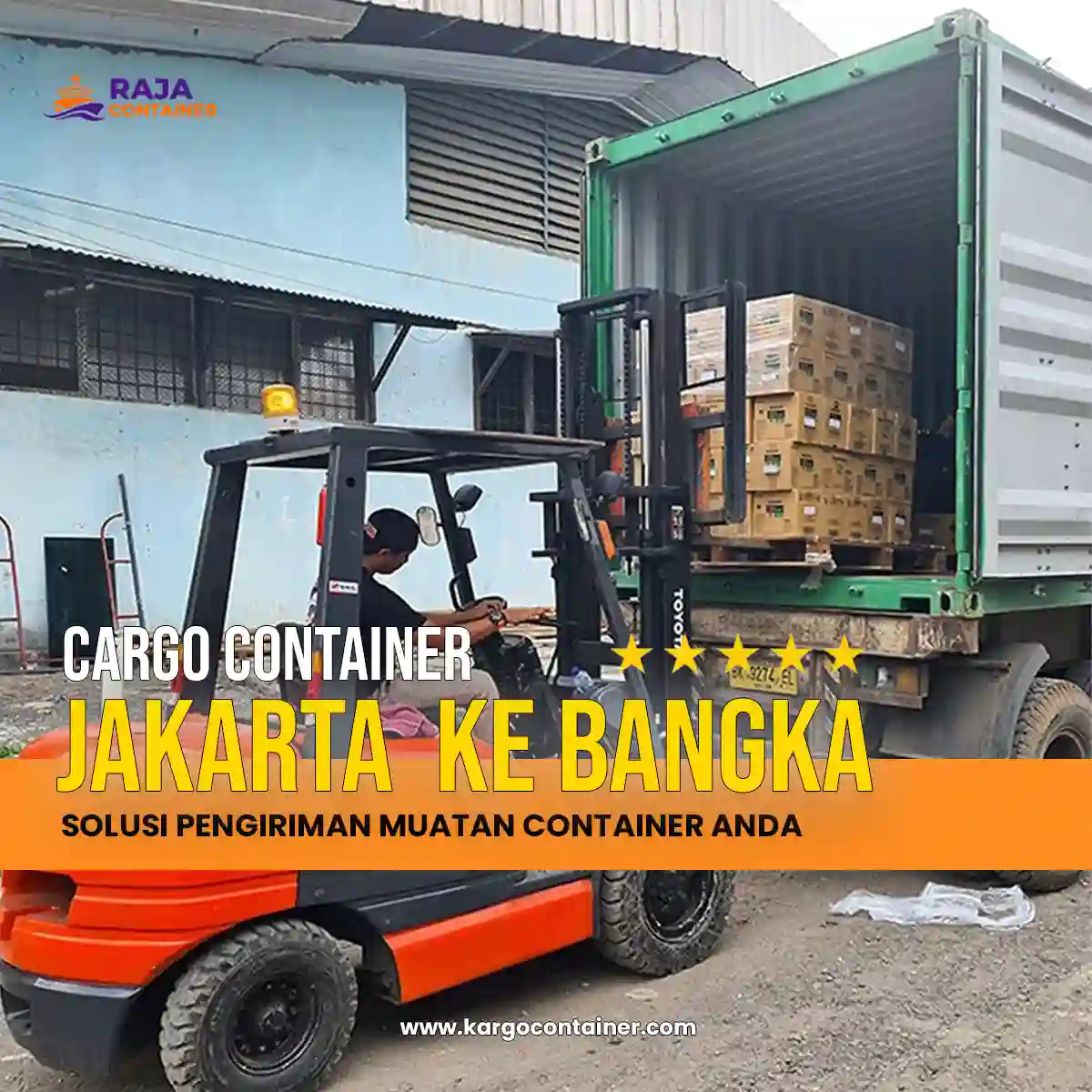 Cargo Container Jakarta ke Bangka
