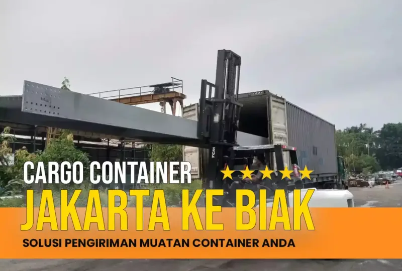Cargo Container Jakarta ke Biak