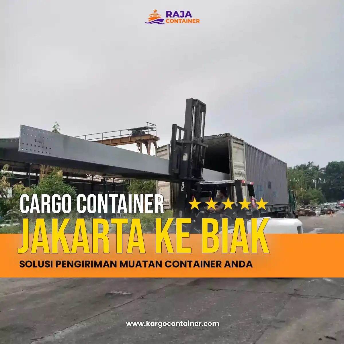 Cargo Container Jakarta ke Biak