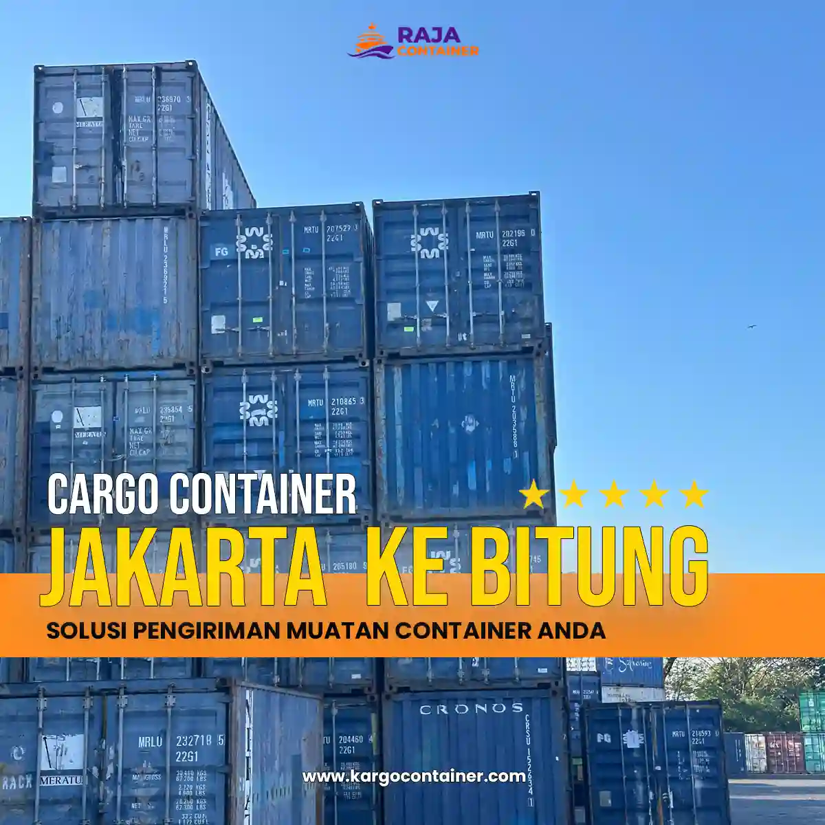 Cargo Container Jakarta ke Bitung