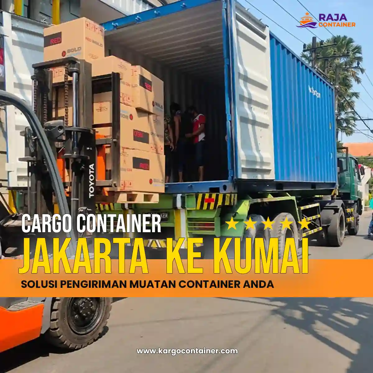 Cargo Container Jakarta ke Kumai