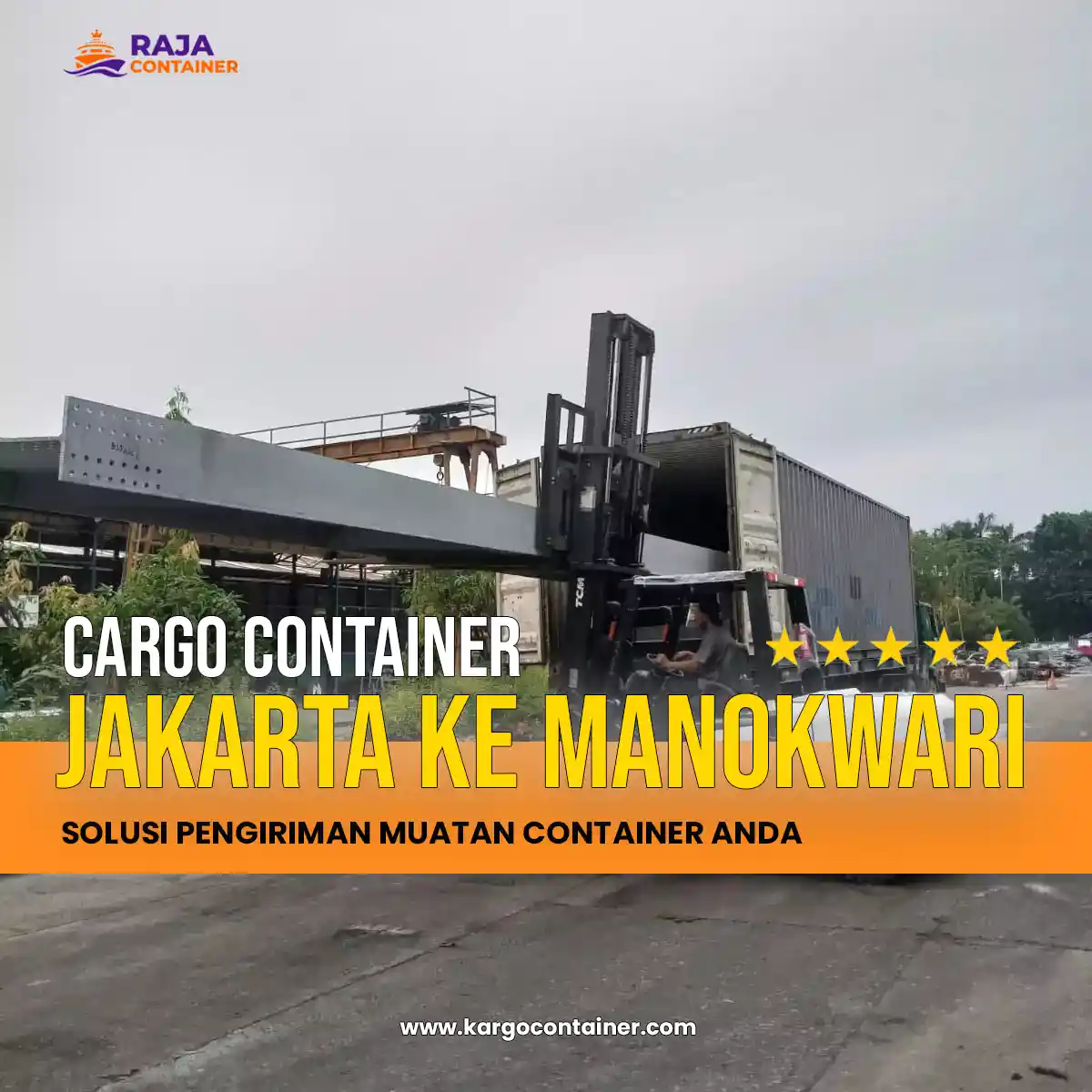 Cargo Container Jakarta ke Manokwari