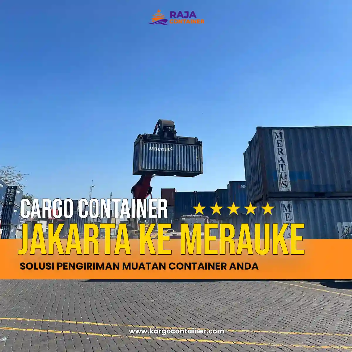 Cargo Container Jakarta ke Merauke