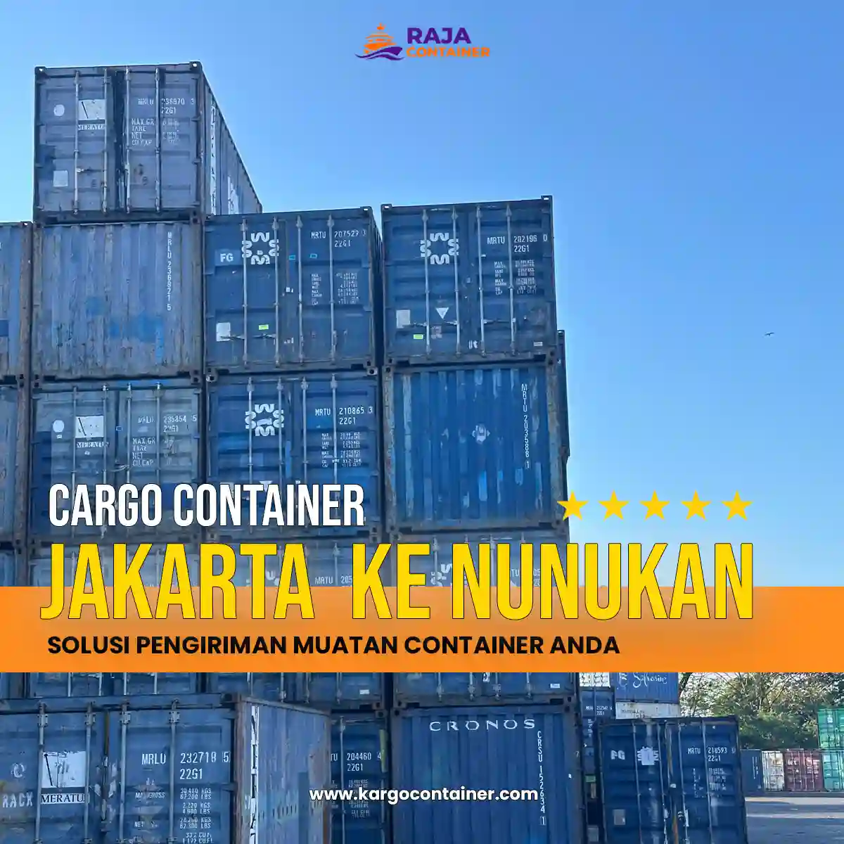 Cargo Container Jakarta ke Nunukan