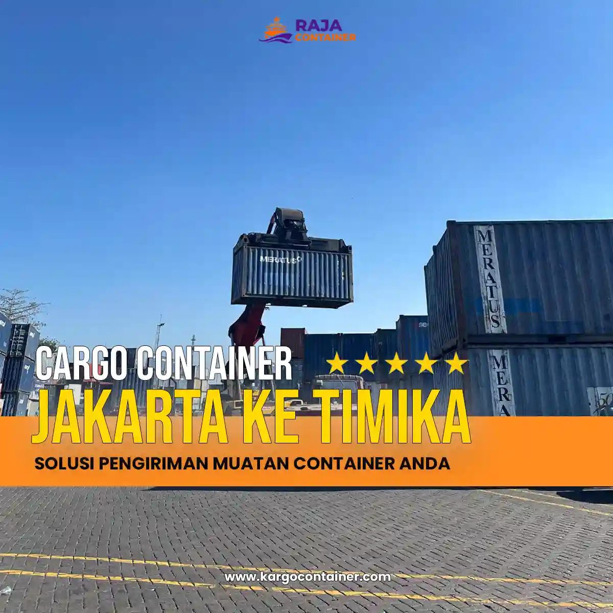 Cargo Container Jakarta ke Timika