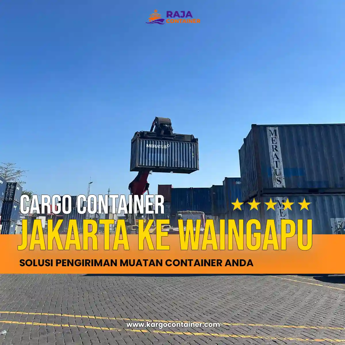 Cargo Container Jakarta ke Waingapu