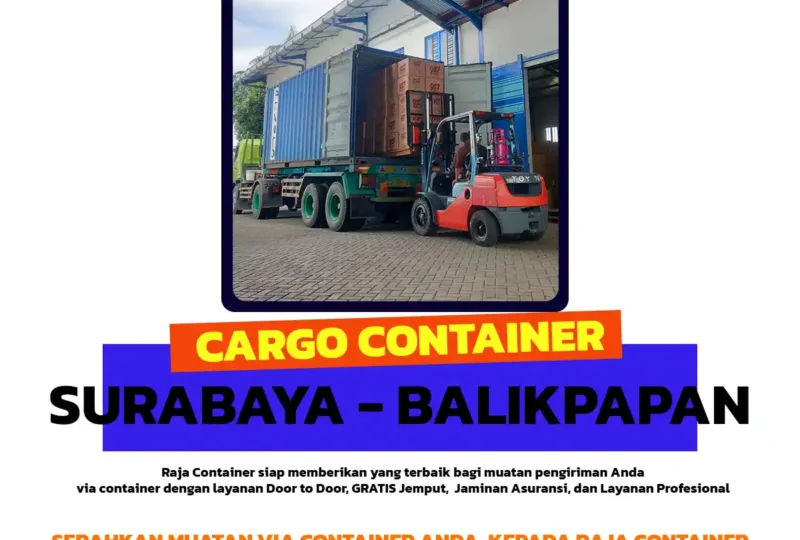 Cargo Container Surabaya Balikpapan