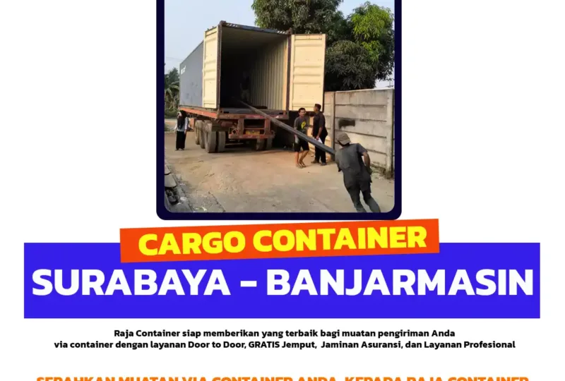 Cargo Container Surabaya Banjarmasin