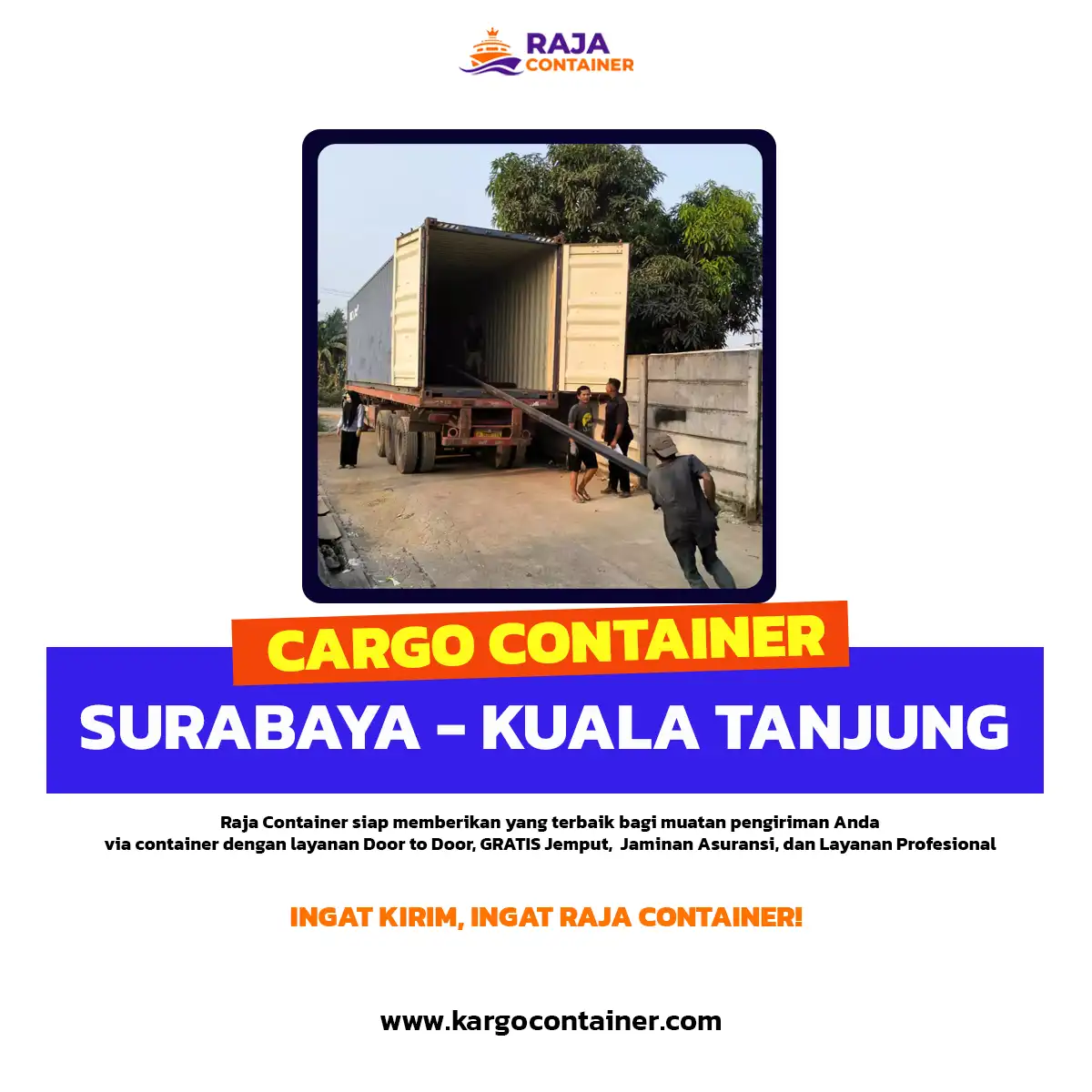 Cargo Container Surabaya Kuala Tanjung