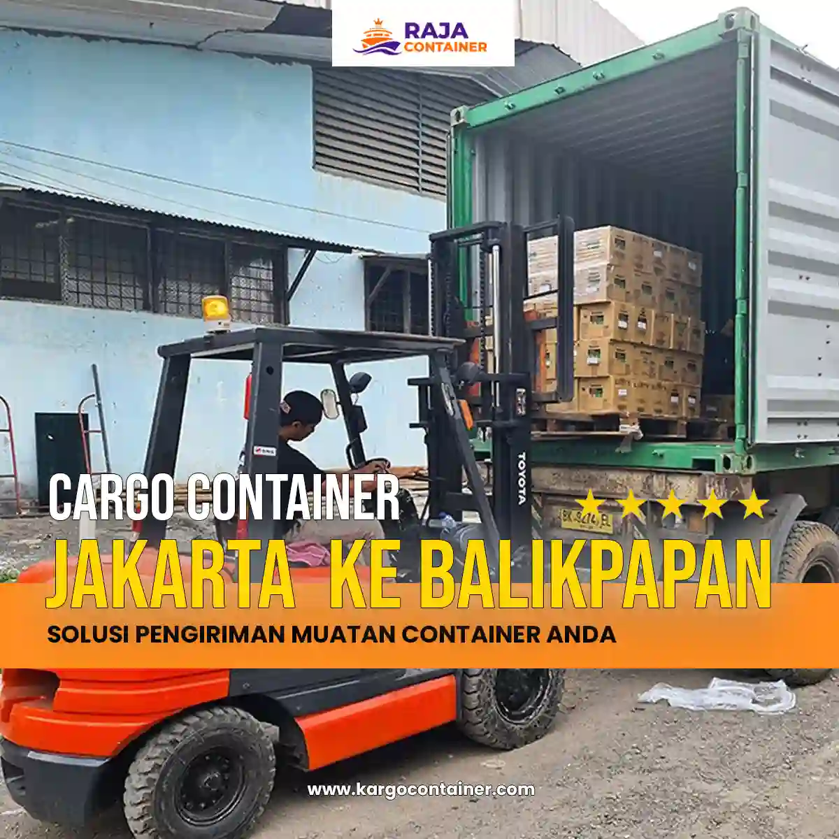 Cargo Container Jakarta ke Balikpapan