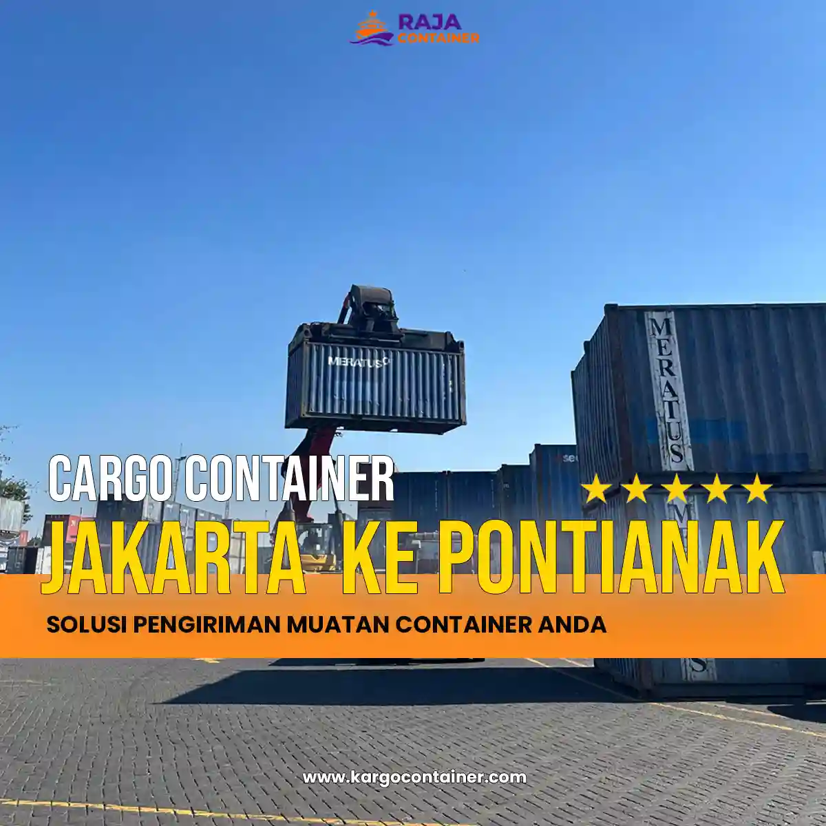 Cargo Container Jakarta ke Pontianak