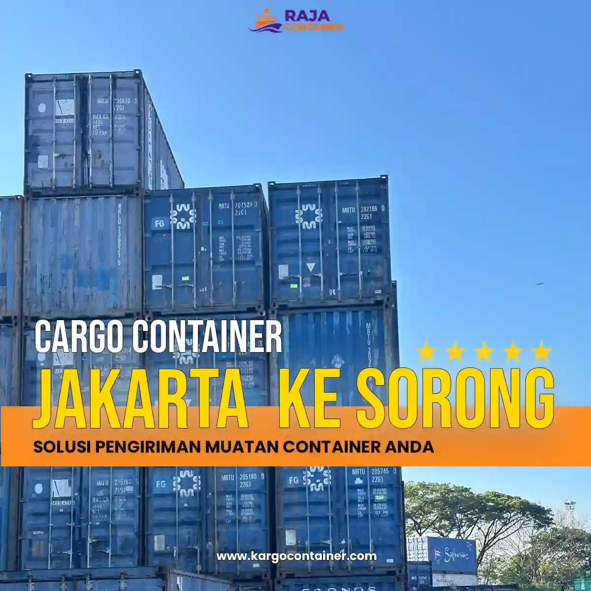 Cargo Container Jakarta ke Sorong
