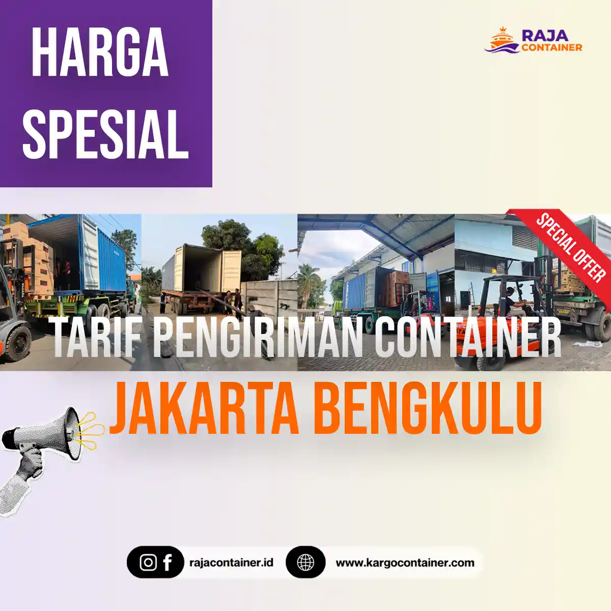 Tarif Pengiriman Container Jakarta Bengkulu
