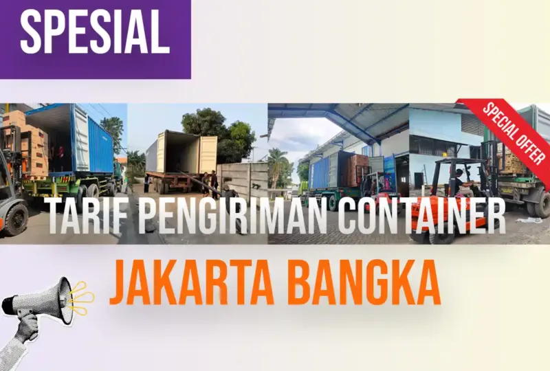 Tarif Pengiriman Container Jakarta Bangka