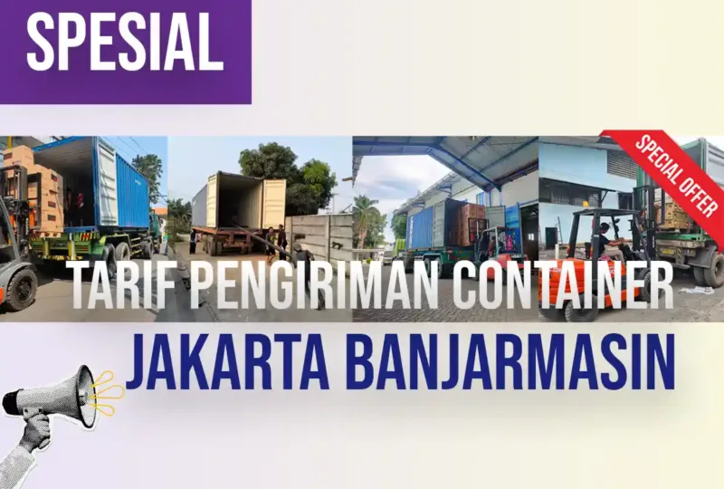Tarif Pengiriman Container Jakarta Banjarmasin