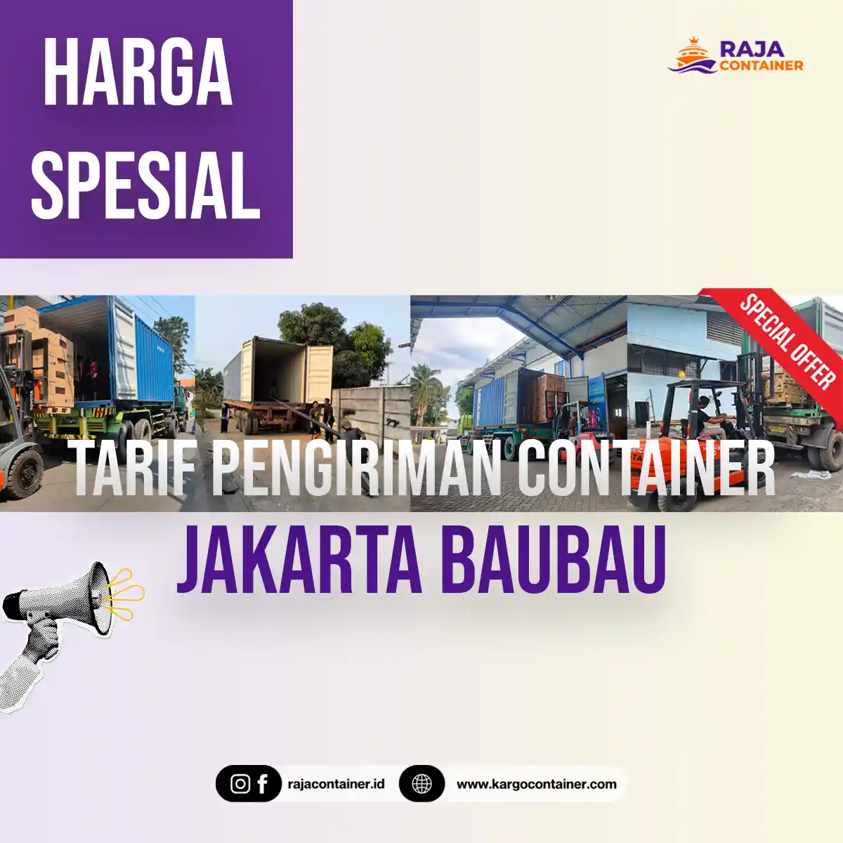 Tarif Pengiriman Container Jakarta Baubau