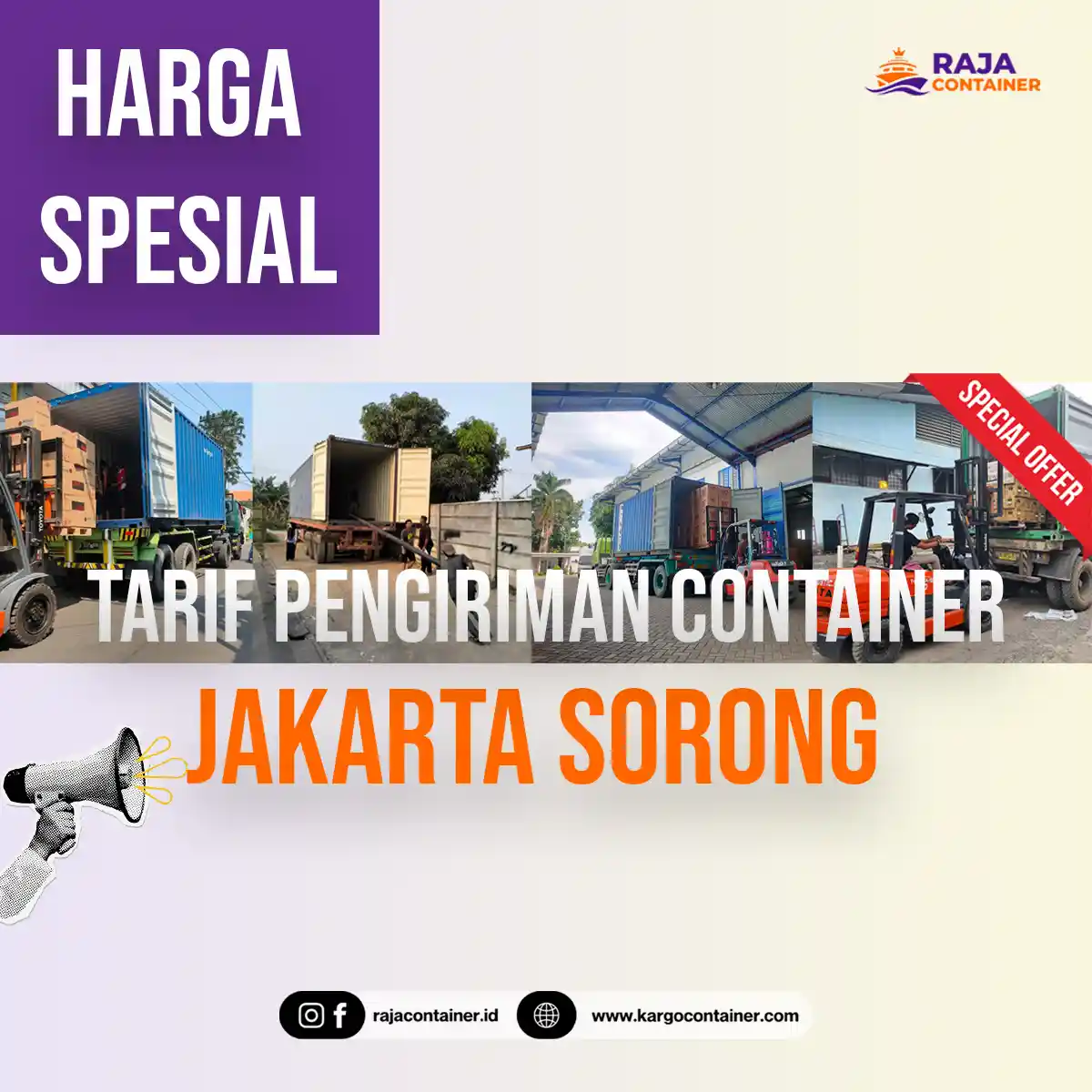 Tarif Pengiriman Container Jakarta Sorong