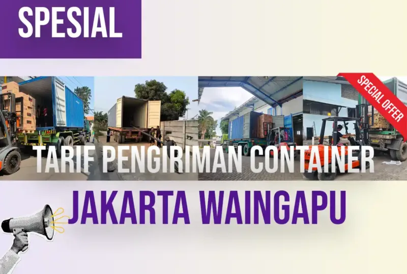 Tarif Pengiriman Container Jakarta Waingapu