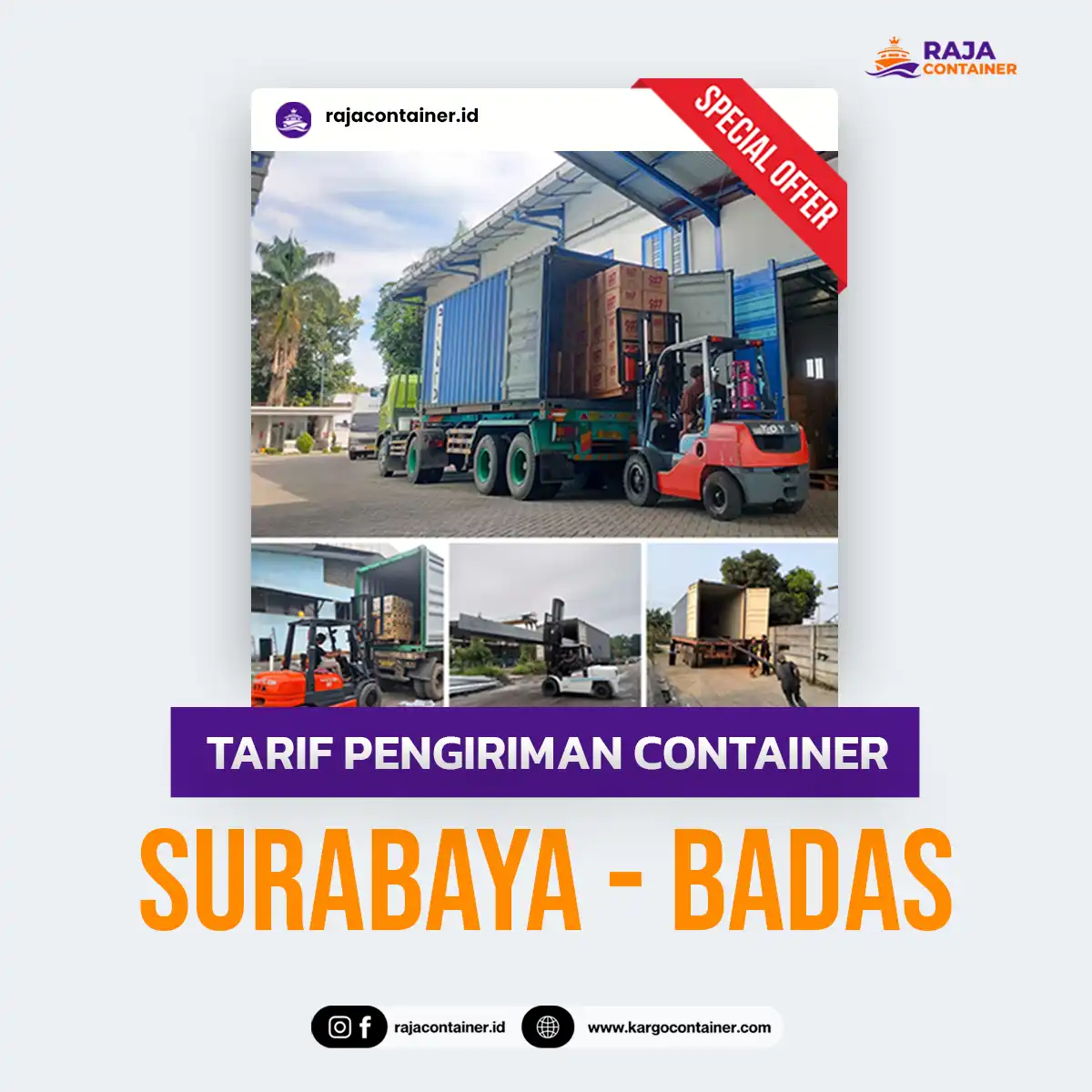 Tarif Pengiriman Container Surabaya Badas