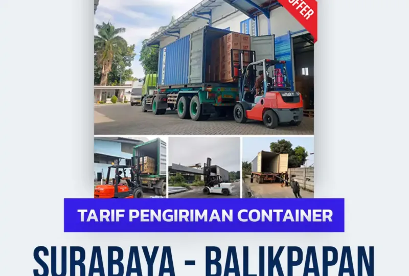 Tarif Pengiriman Container Surabaya Balikpapan