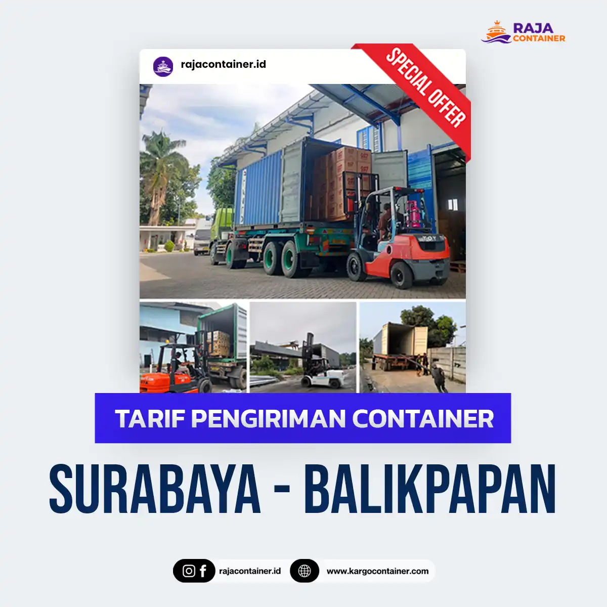 Tarif Pengiriman Container Surabaya Balikpapan