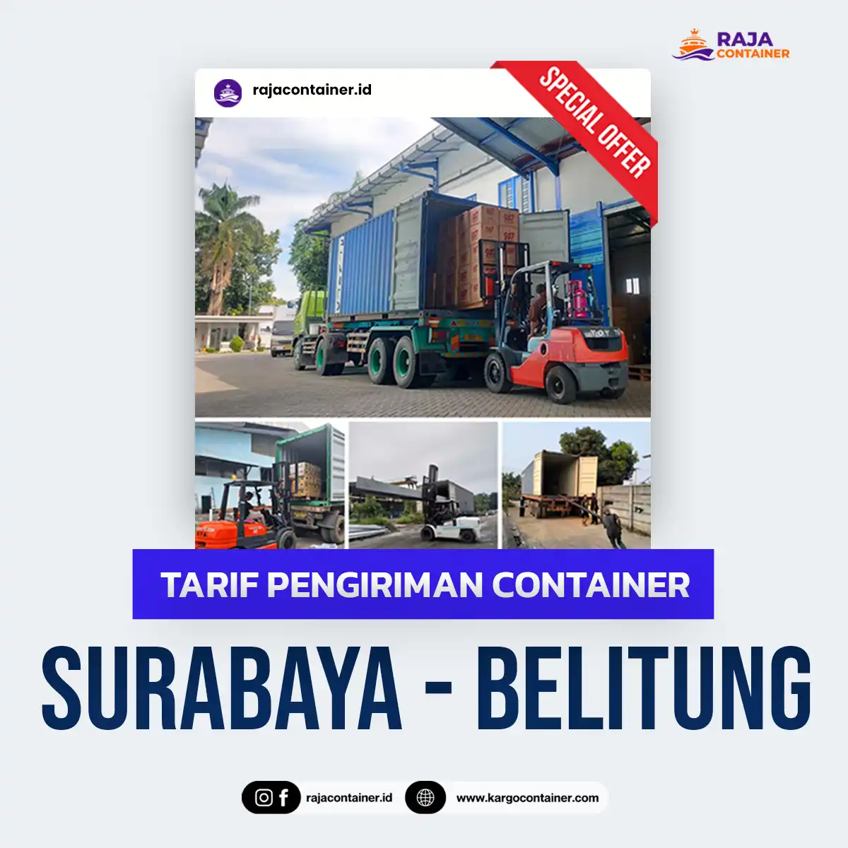 Tarif Pengiriman Container Surabaya Belitung