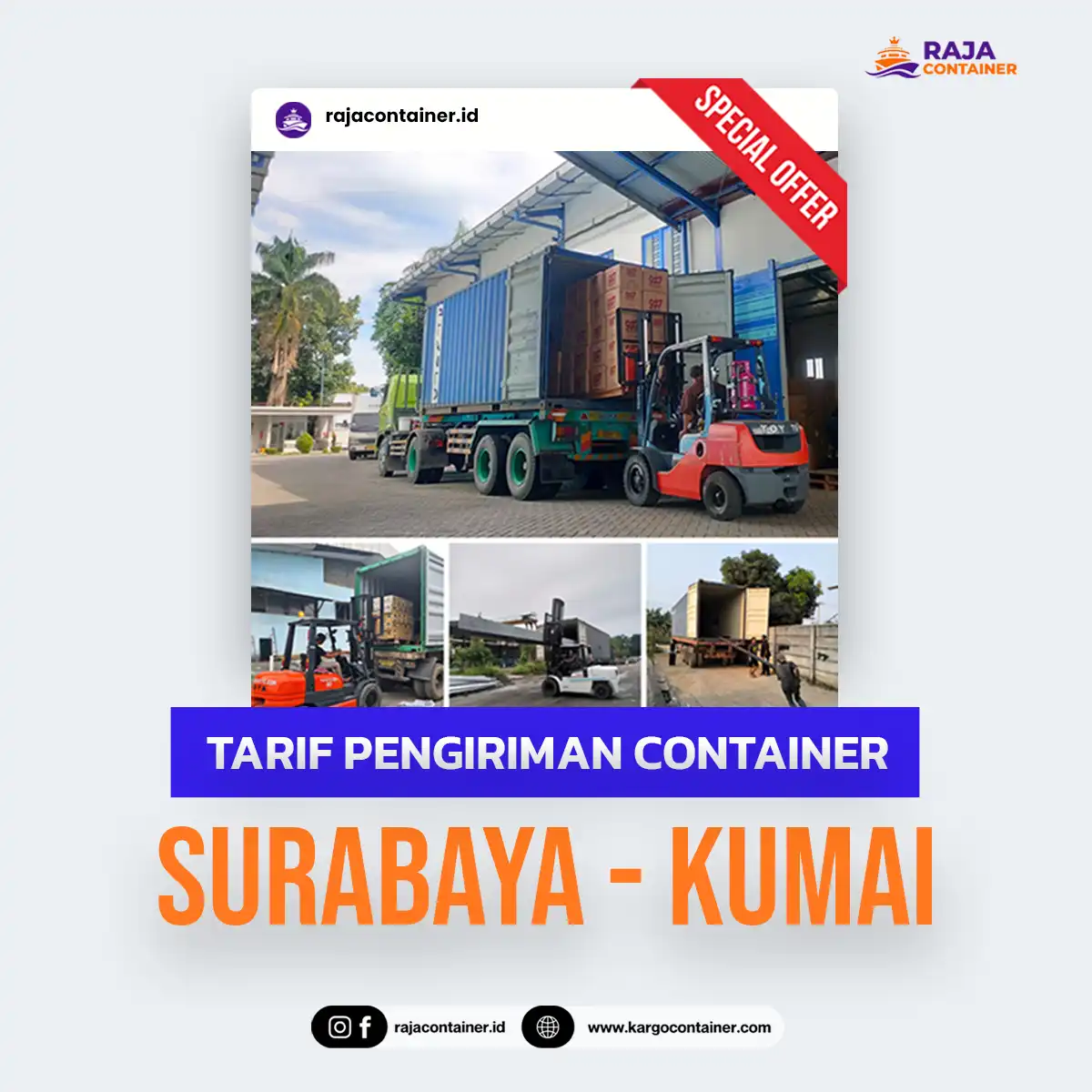 Tarif Pengiriman Container Surabaya Kumai