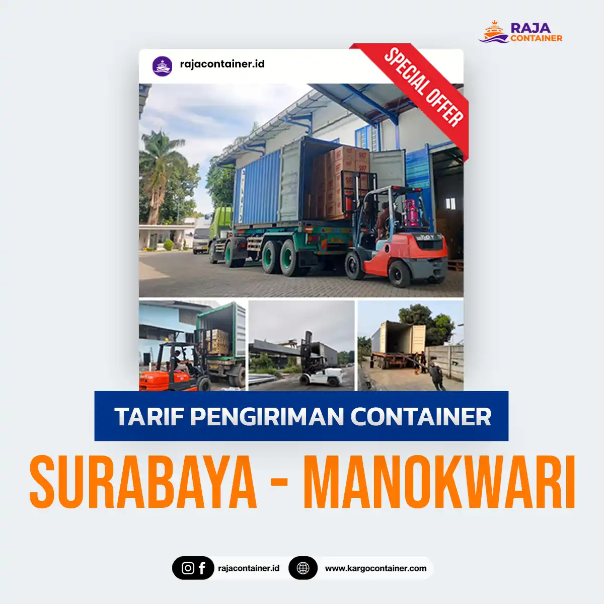 Tarif Pengiriman Container Surabaya Manokwari