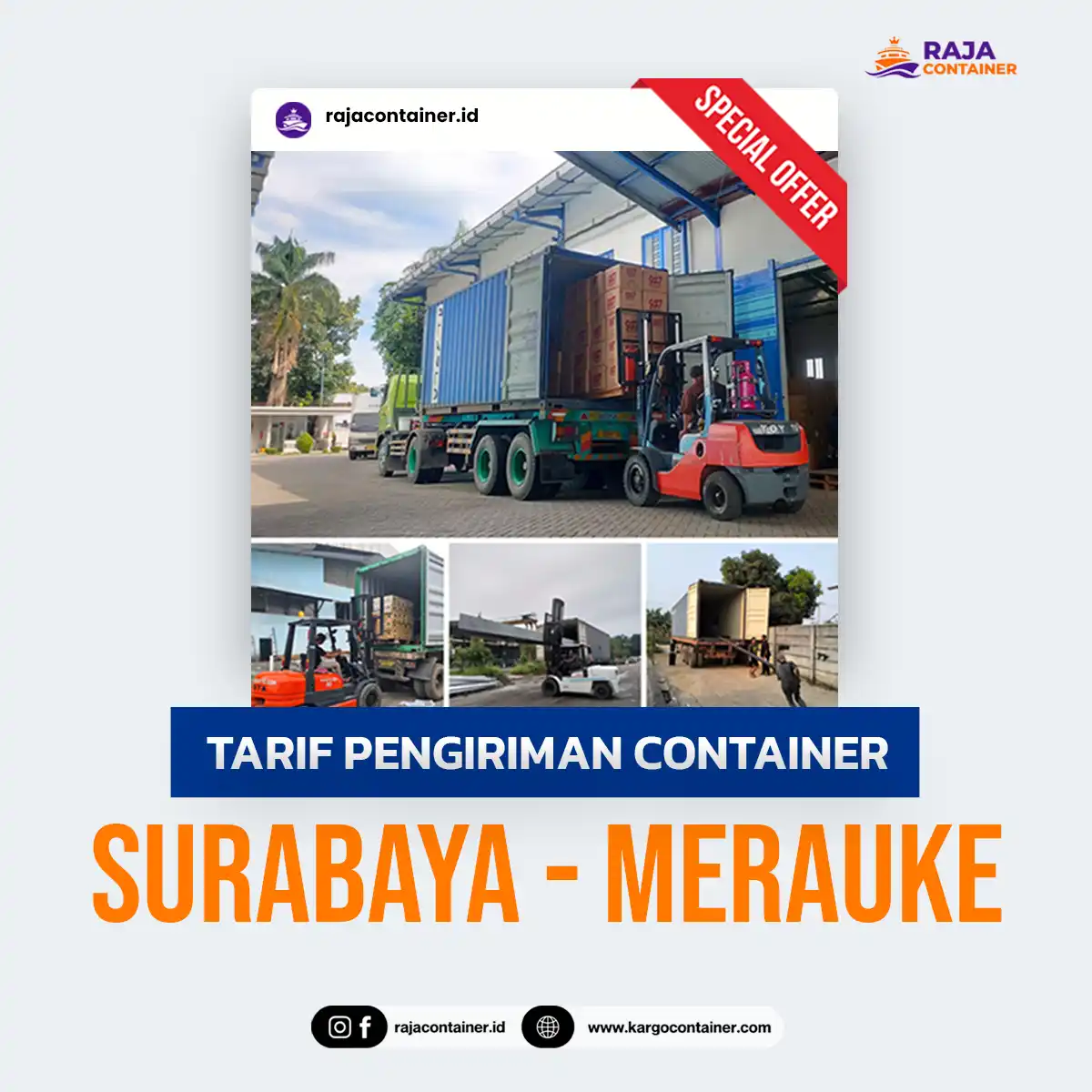 Tarif Pengiriman Container Surabaya Merauke