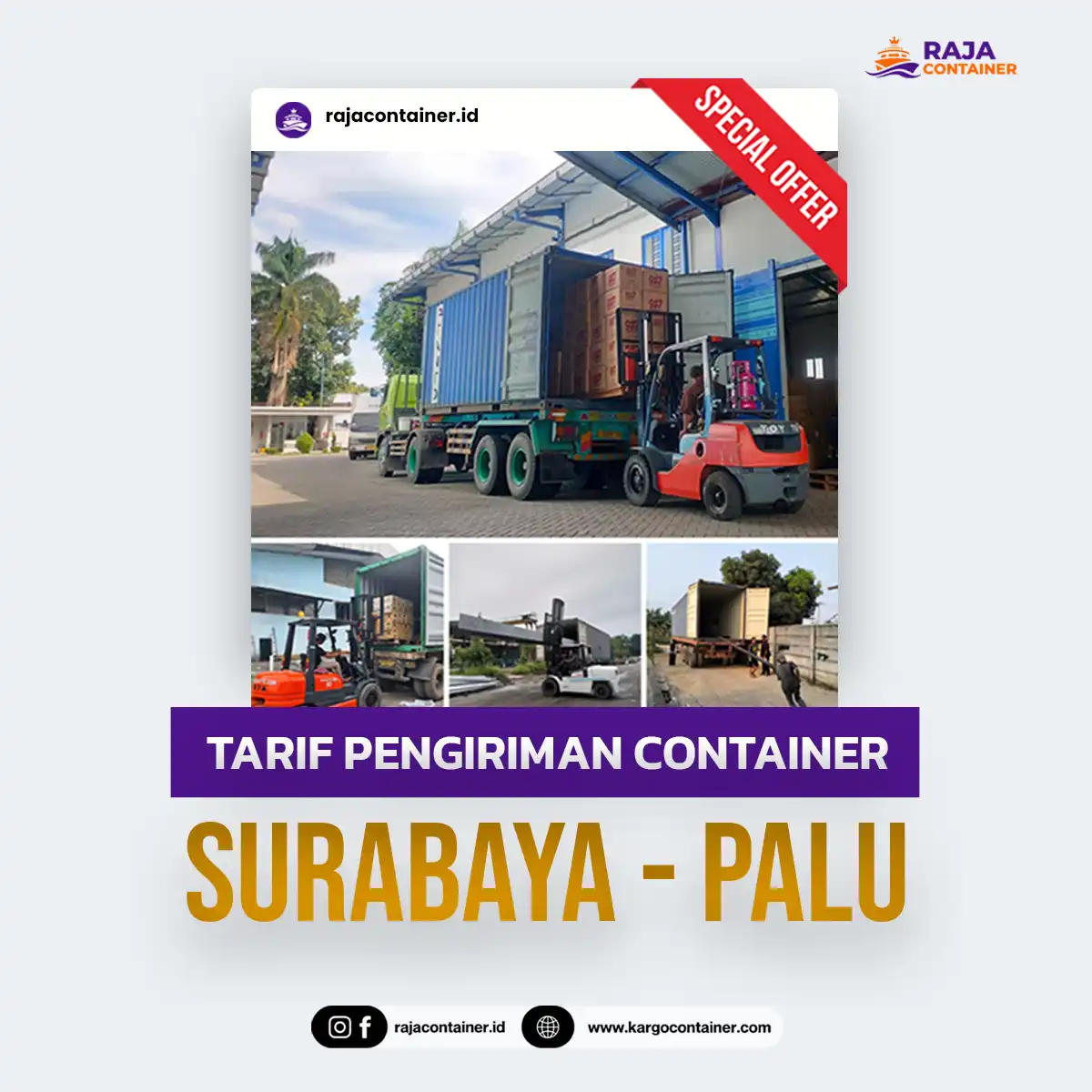 Tarif Pengiriman Container Surabaya Palu