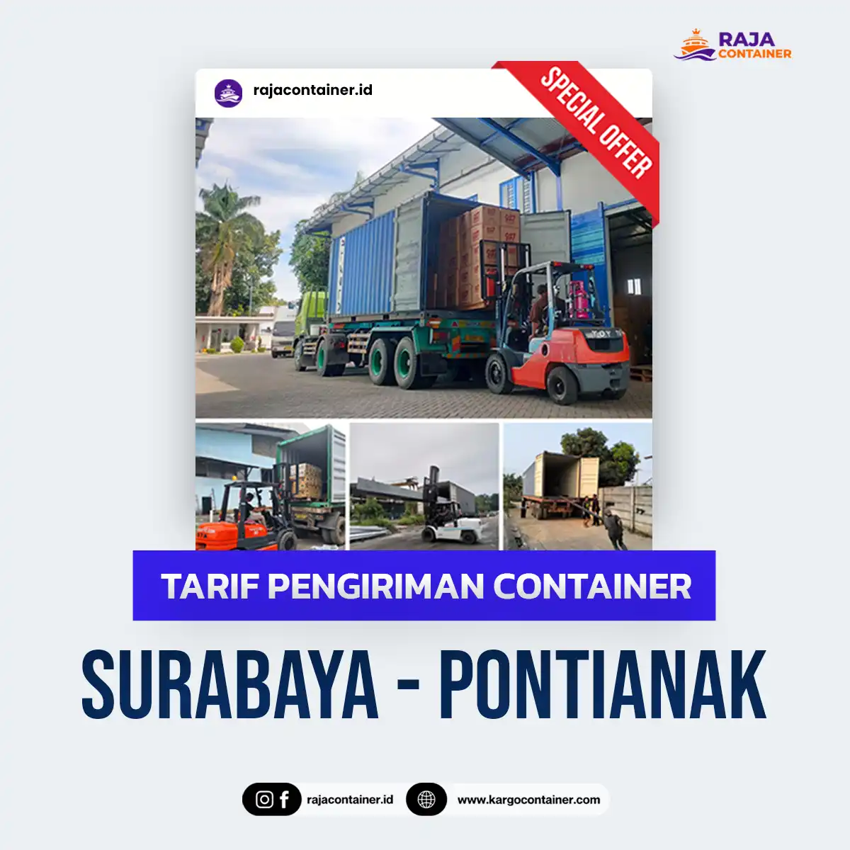 Tarif Pengiriman Container Surabaya Pontianak