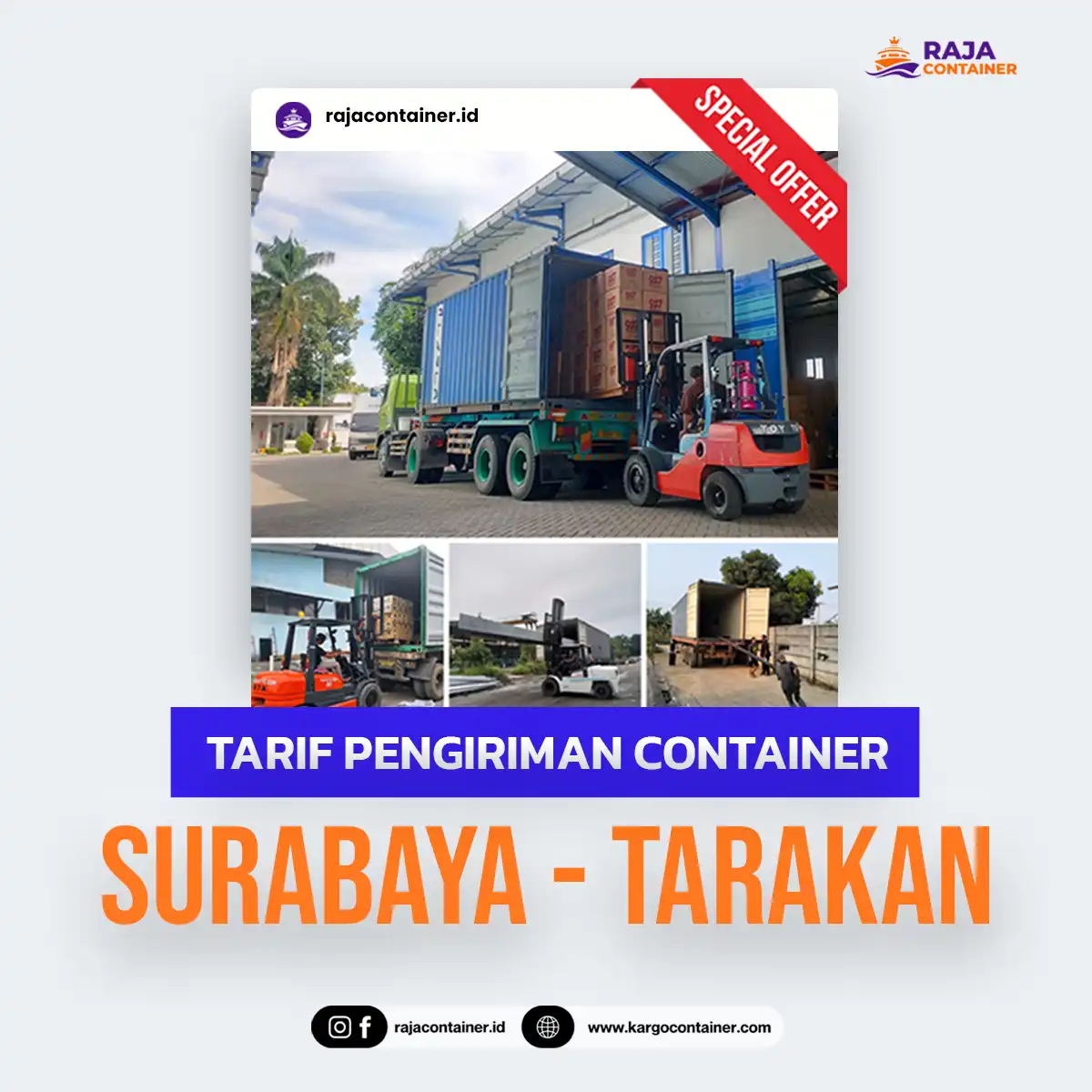 Tarif Pengiriman Container Surabaya Tarakan