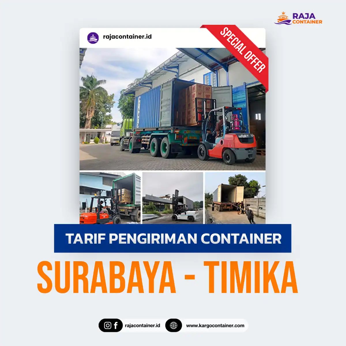 Tarif Pengiriman Container Surabaya Timika