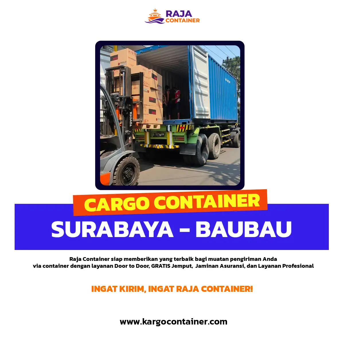 Cargo Container Surabaya Baubau