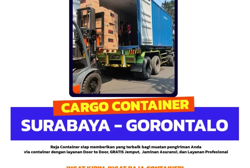 Cargo Container Surabaya Gorontalo
