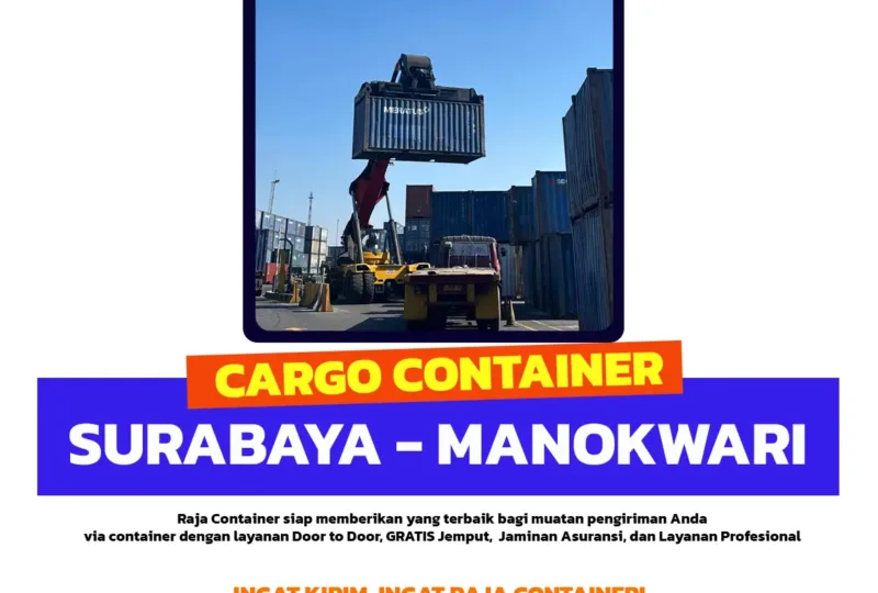 Cargo Container Surabaya Manokwari